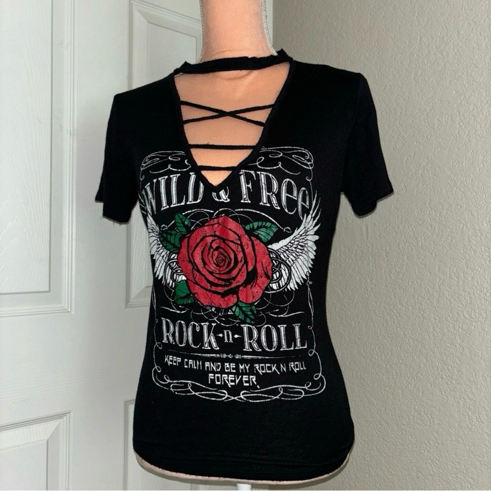 Cross Front Choker Top